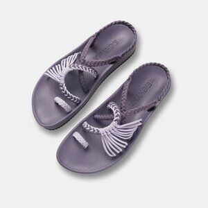Bokyna Elevate Arch Support Comfort Sandals Purple EU 40/US 9 NWOT Braided Strap